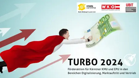 TURBO 2024 Förderaktion fürs Neugeschäft. Förderprogramm für KMU und EPU in den Bereichen Digitalisierung